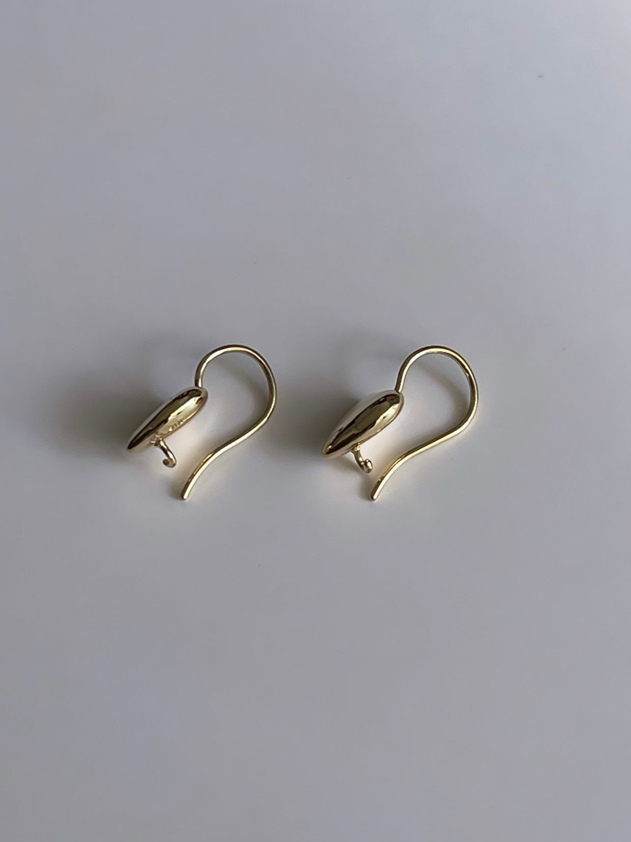 Round heart earrings