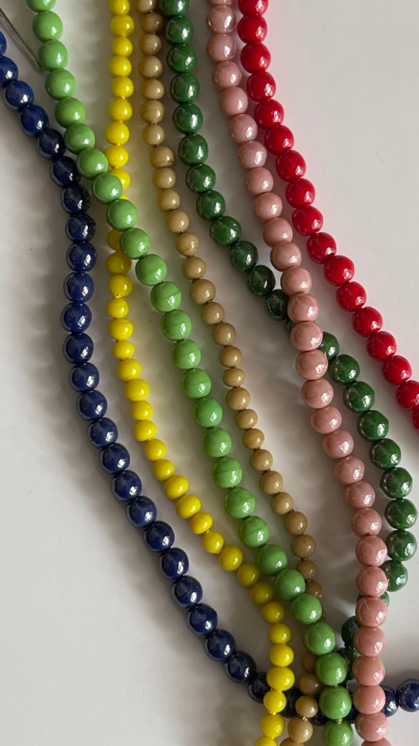 Vintage beads bracelet -Green-