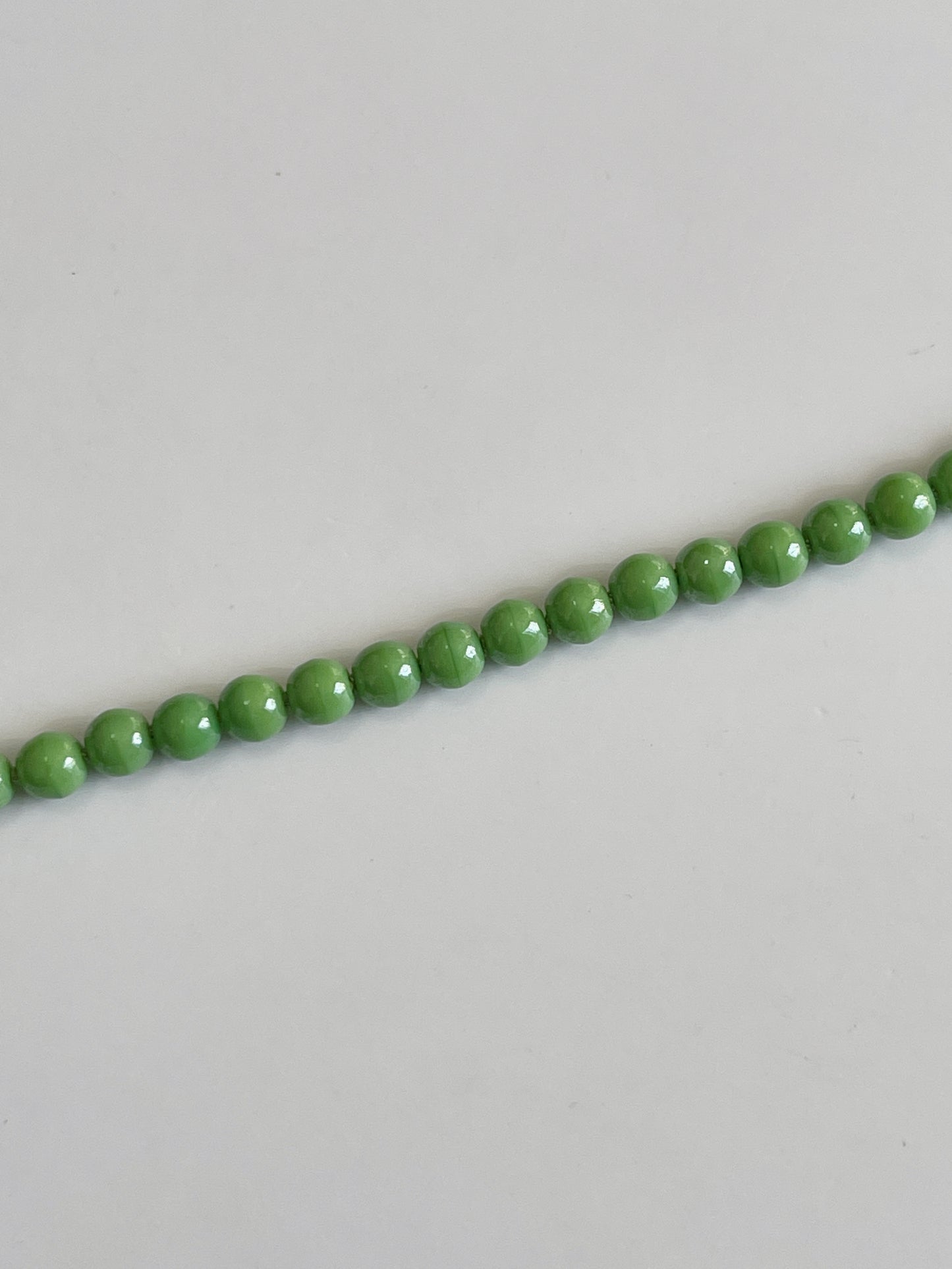Vintage beads bracelet -Light Green-