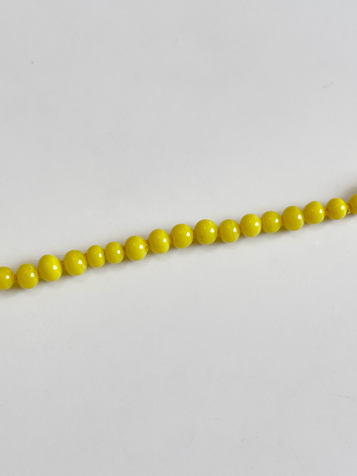 Vintage beads bracelet -Yellow-