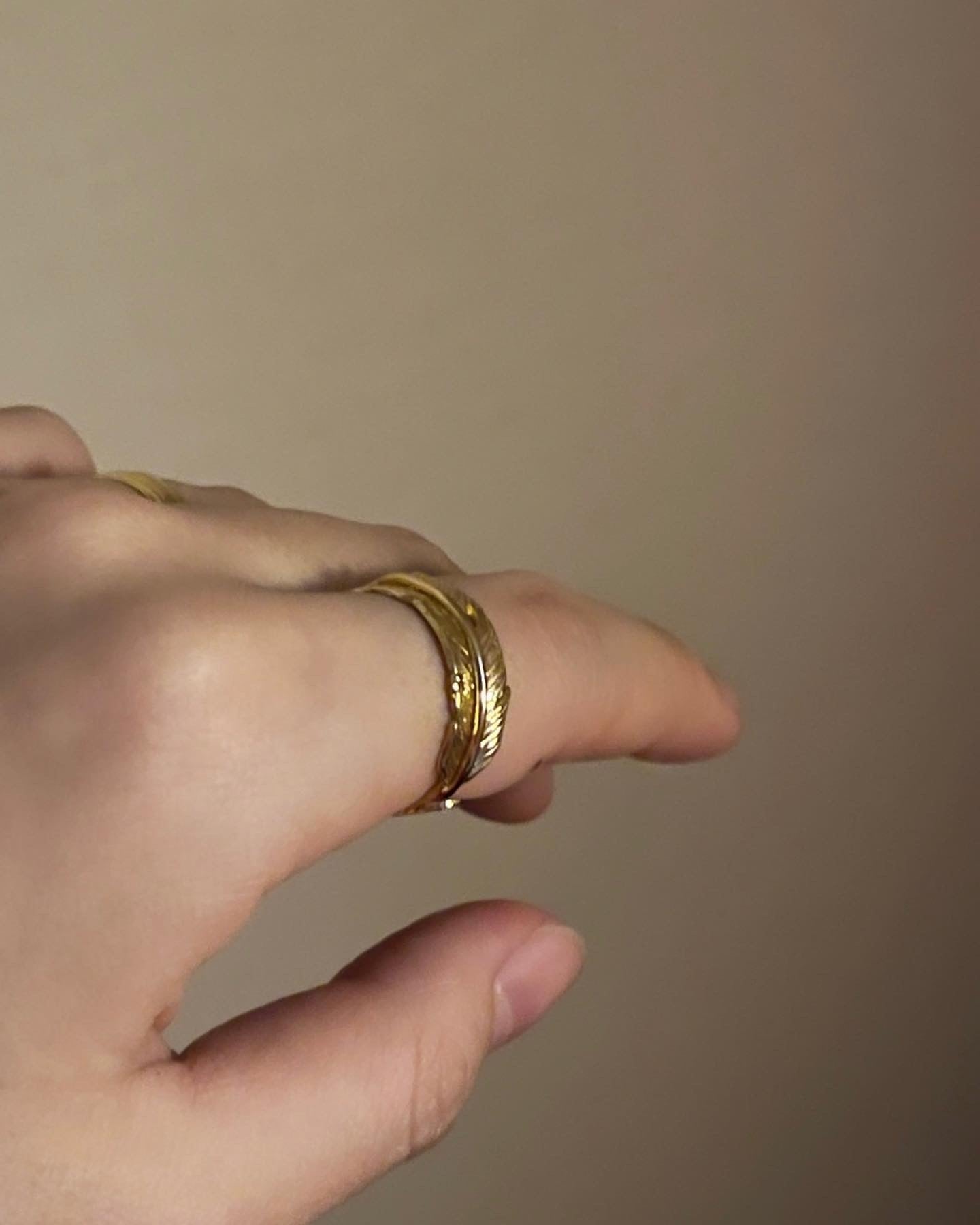Eagle feather ring