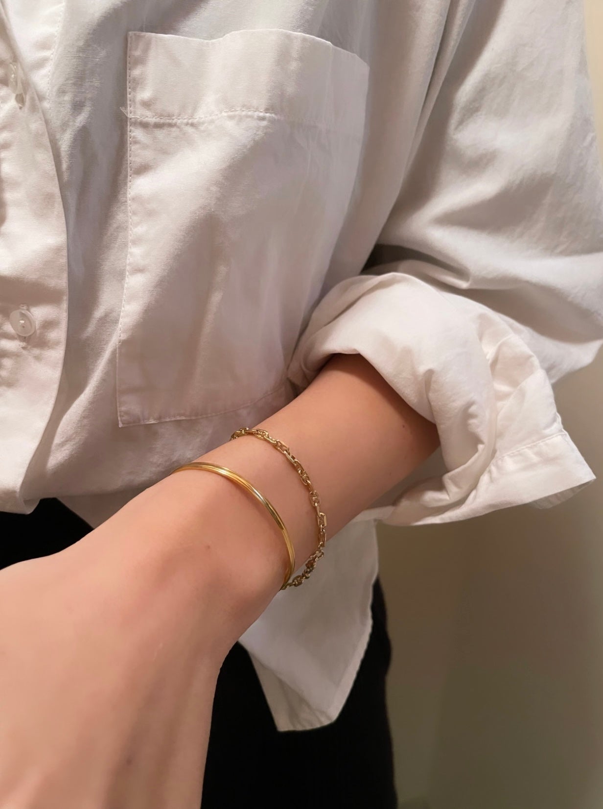 Classic lined bangle