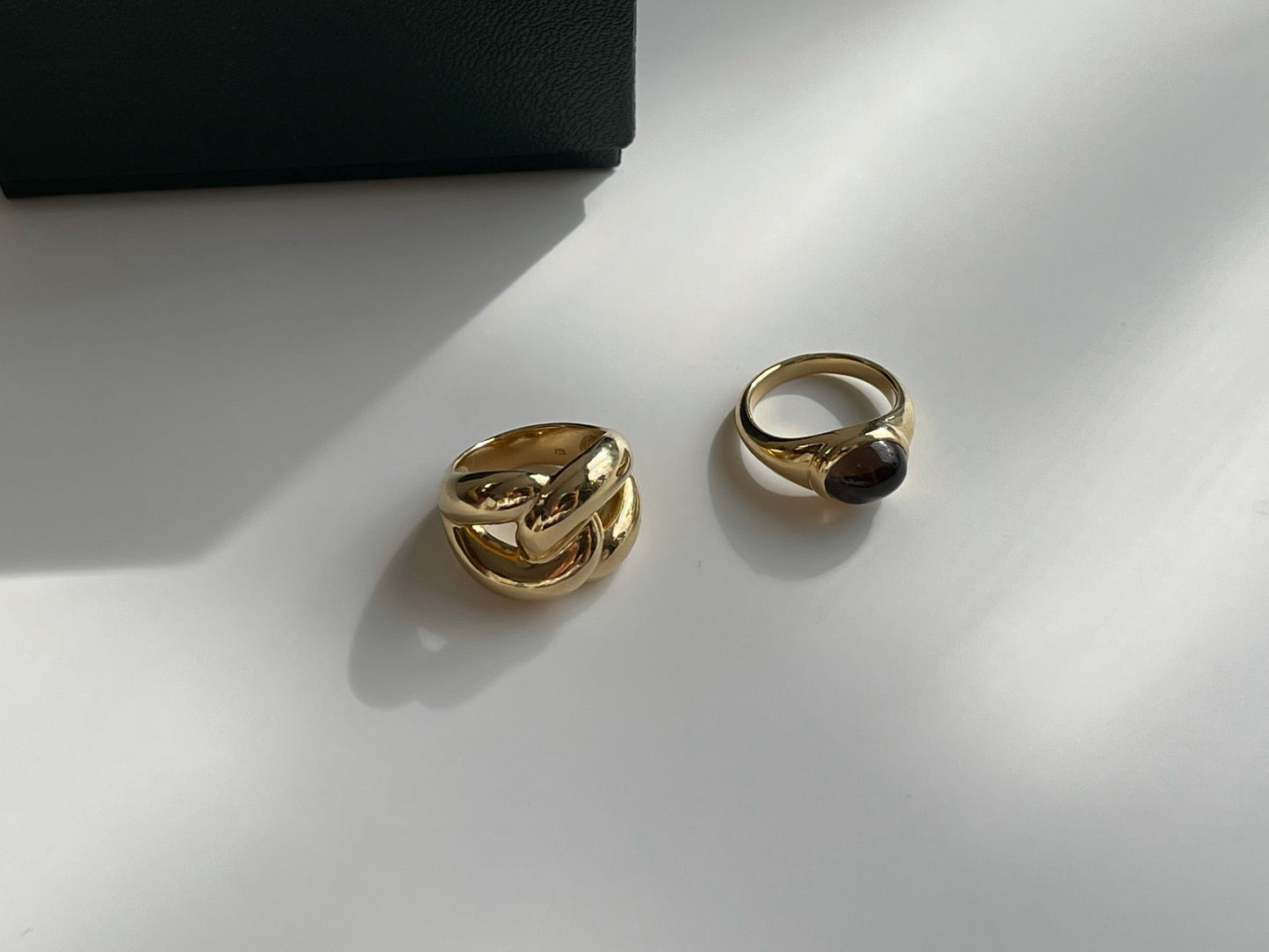 Smoky quartz oval ring