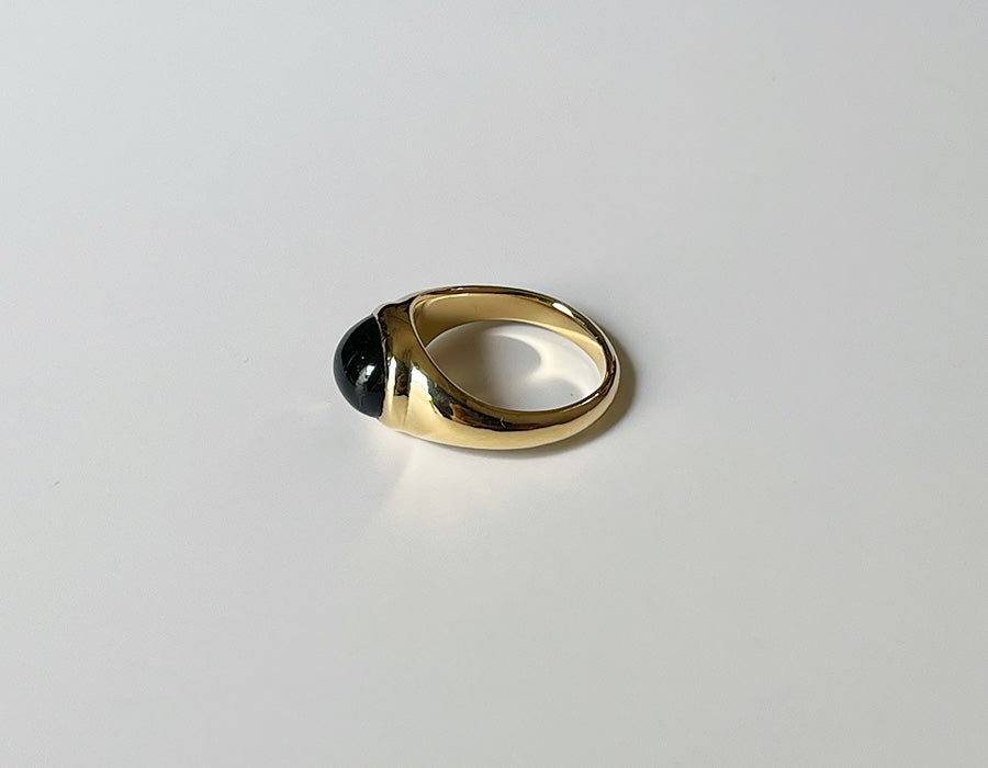 Smoky quartz oval ring