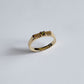 Birthstone reeding ring