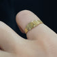 Square rimmed pinky ring