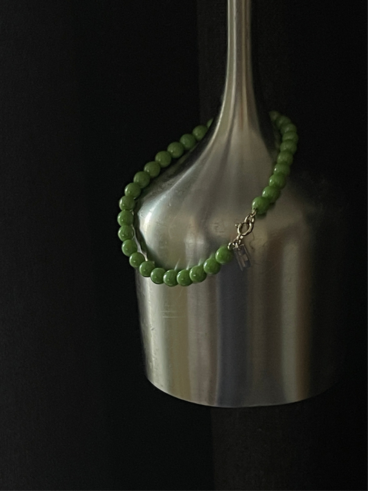 Vintage beads bracelet -Light Green-