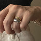 Birthstone reeding ring