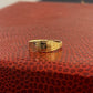 Square rimmed pinky ring