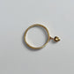 Mini round heart swing ring