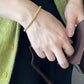 Vintage beads bracelet -Beige-
