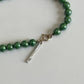 Vintage beads bracelet -Green-
