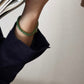 Vintage beads bracelet -Green-