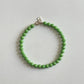 Vintage beads bracelet -Light Green-