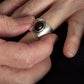 Iolite wide ring