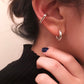 Round earrings