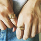 Twill weave ring