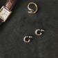 Round earrings