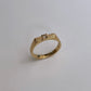Birthstone reeding ring