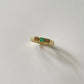 Birthstone reeding ring