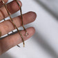 Rhombus cut chain bracelet