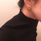 Twill weave earrings