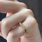 Birthstone reeding ring