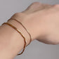 Rhombus cut chain bracelet