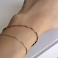 Rhombus cut chain bracelet