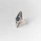 Black spinel star ring