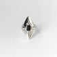 Black spinel star ring
