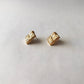 Twill weave earrings