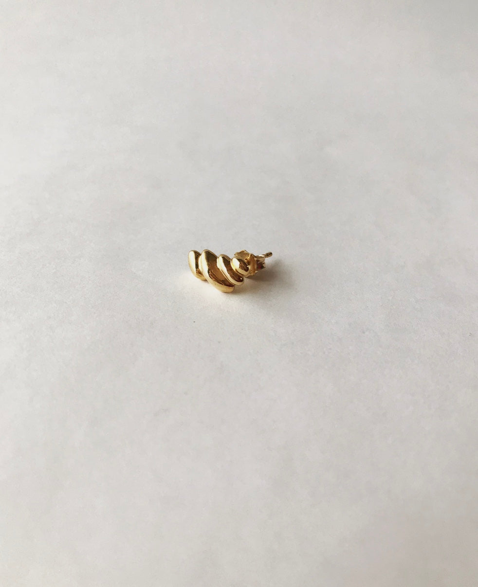 Twist dome earrings
