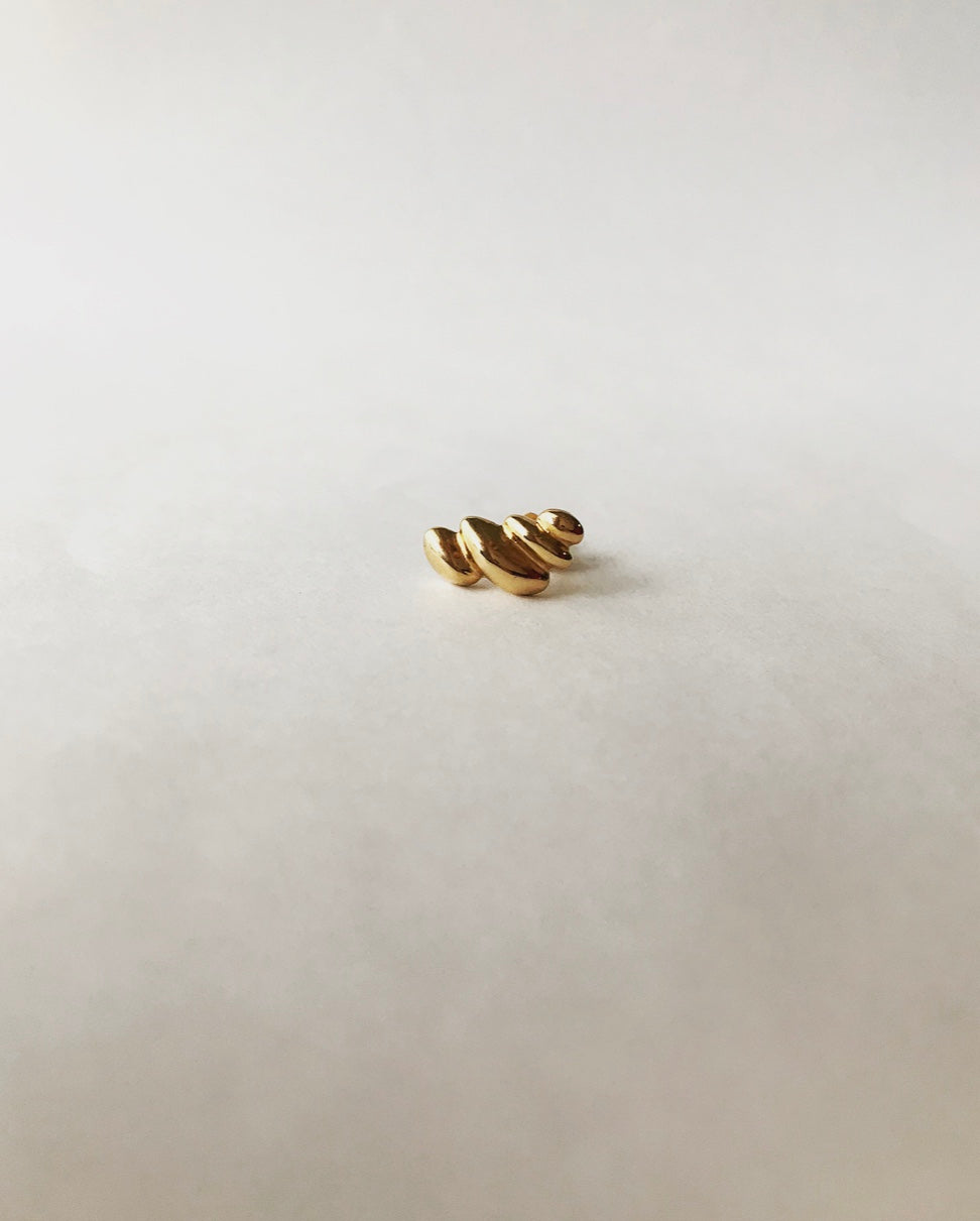 Twist dome earrings