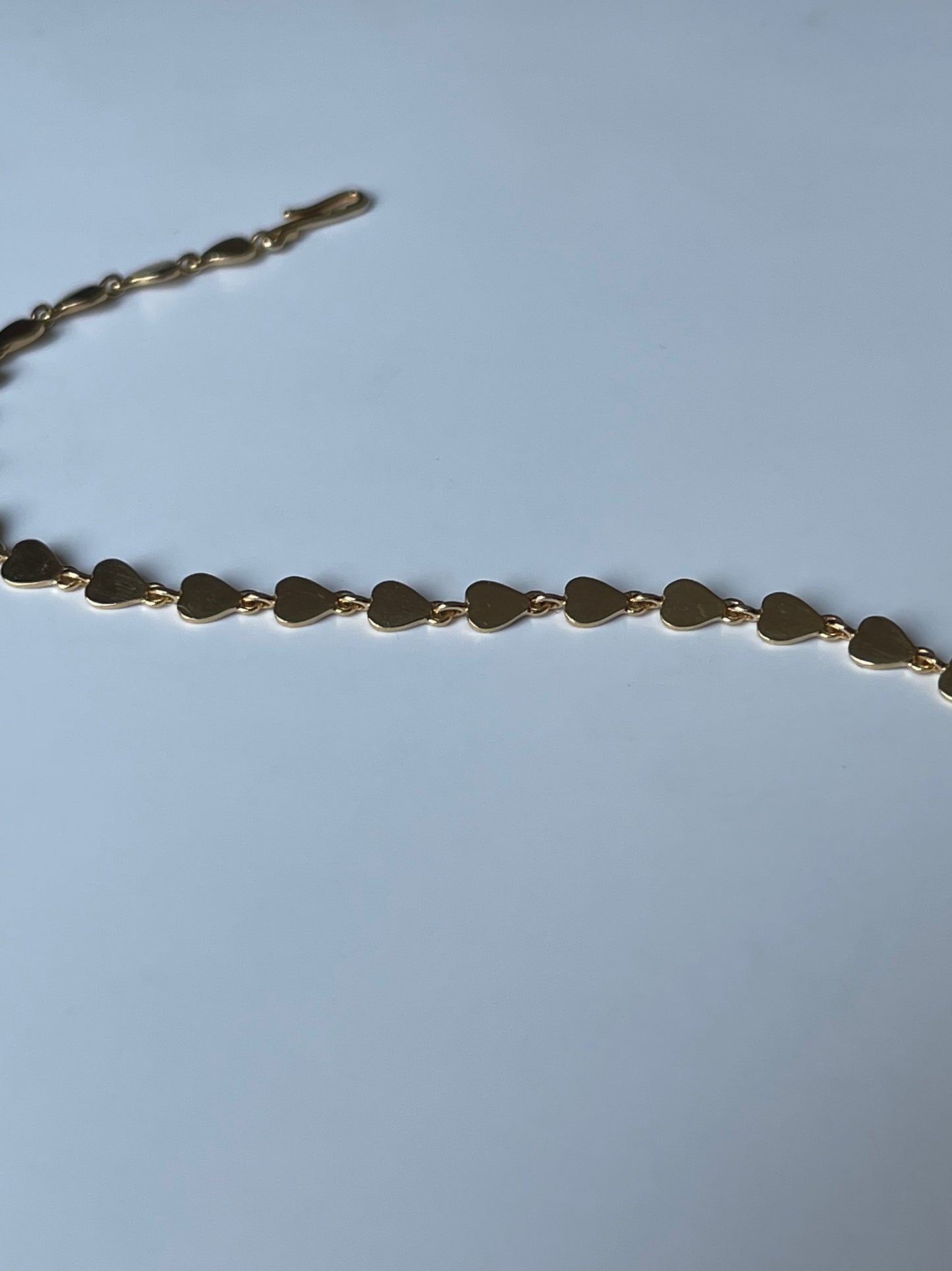Plate heart bracelet