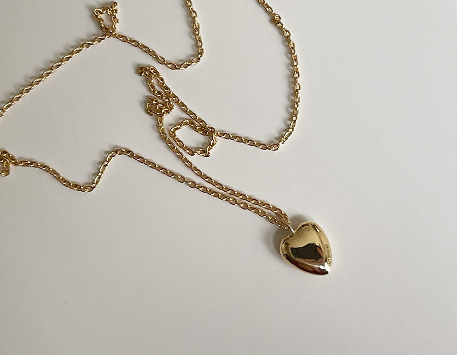 Round heart necklace