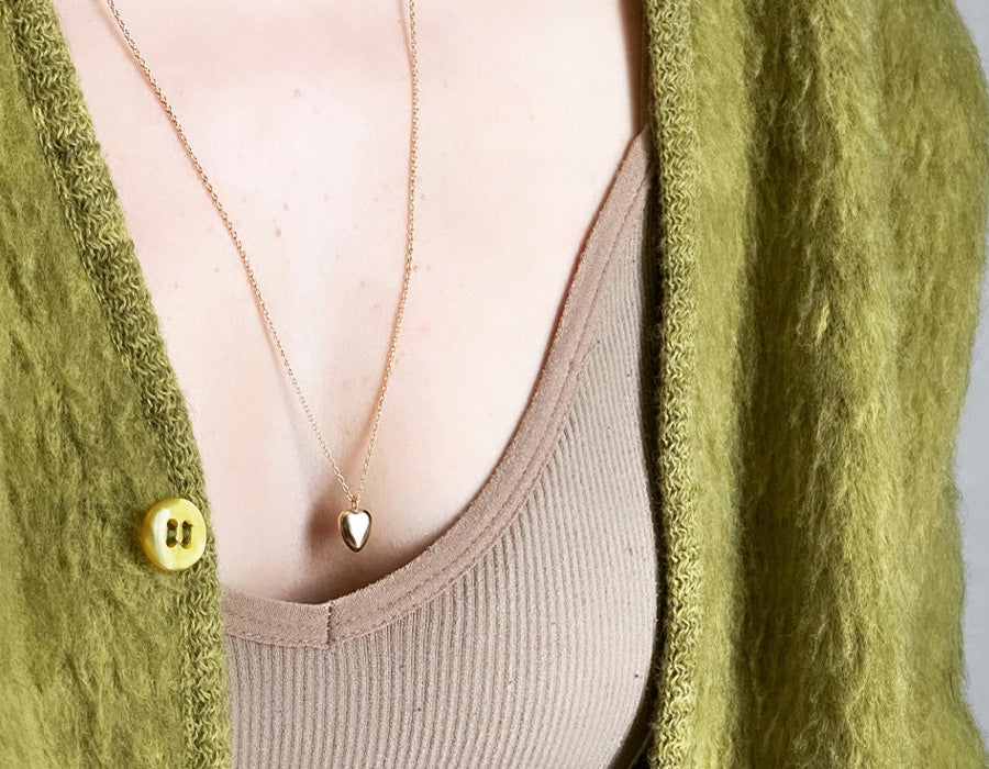 Round heart necklace
