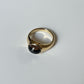 Smoky quartz oval ring